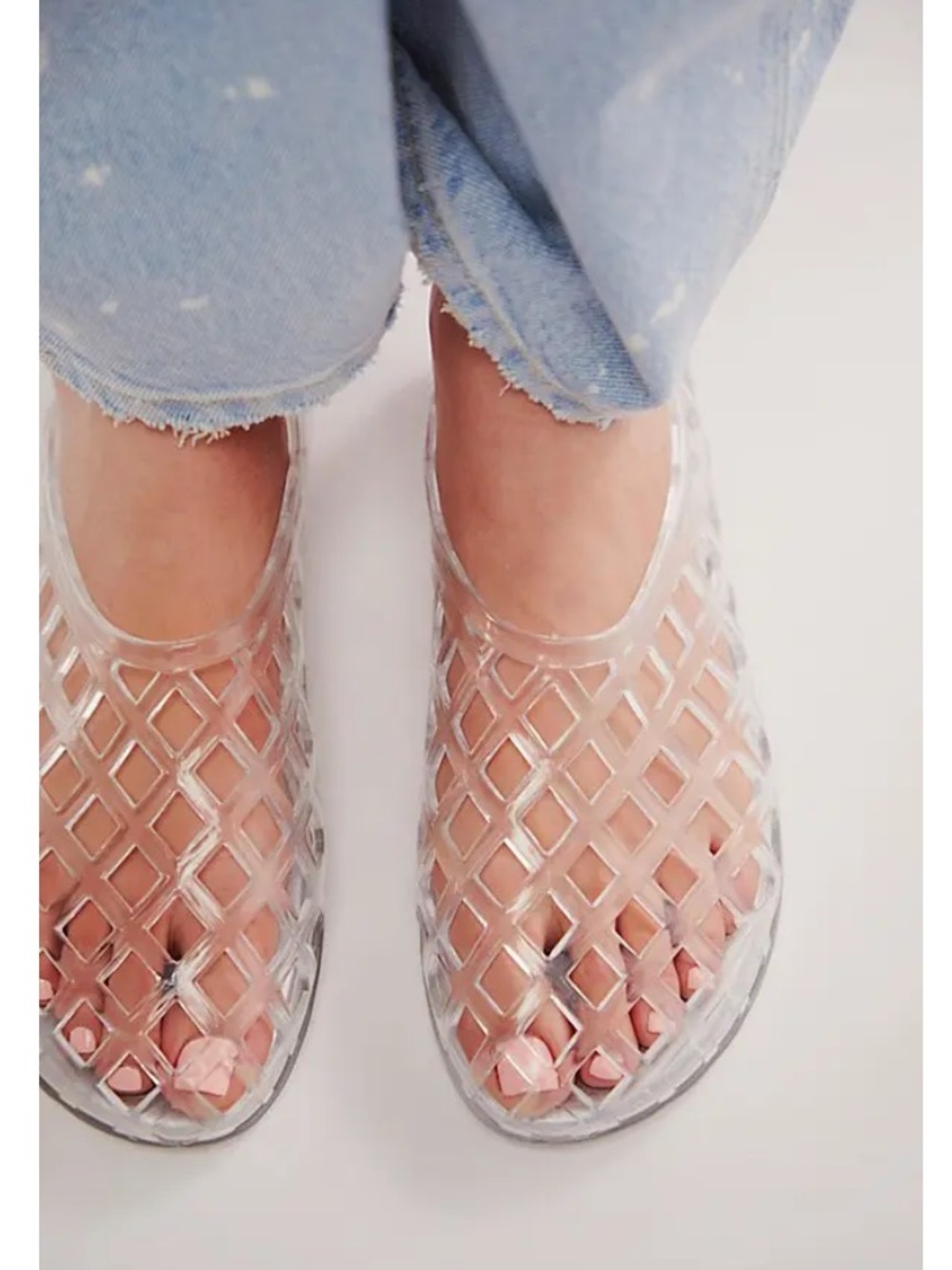 Jeffrey Campbell Jellz Clear Slip Ons New! - Picture 3 of 15